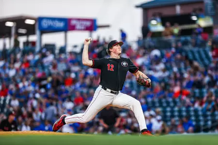 Leighton Finley during Georgia’s exhibition against Florida at 121 Financial Ballpark in Jacksonville, Fla., on Friday, Oct. 27, 2023. (Kari Hodges/UGAAA)