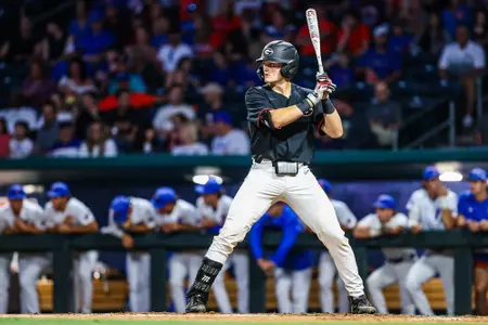 Henry Hunter during Georgia’s exhibition against Florida at 121 Financial Ballpark in Jacksonville, Fla., on Friday, Oct. 27, 2023. (Kari Hodges/UGAAA)