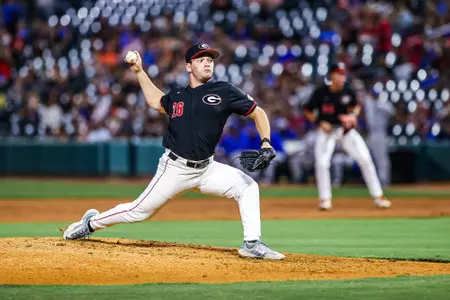 Brian Zeldin during Georgia’s exhibition against Florida at 121 Financial Ballpark in Jacksonville, Fla., on Friday, Oct. 27, 2023. (Kari Hodges/UGAAA)