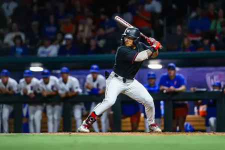 Clayton Chadwick during Georgia’s exhibition against Florida at 121 Financial Ballpark in Jacksonville, Fla., on Friday, Oct. 27, 2023. (Kari Hodges/UGAAA)