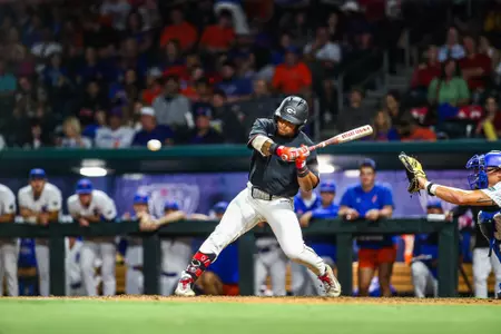Clayton Chadwick during Georgia’s exhibition against Florida at 121 Financial Ballpark in Jacksonville, Fla., on Friday, Oct. 27, 2023. (Kari Hodges/UGAAA)