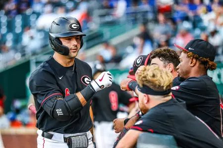 Corey Collins before Georgia’s exhibition against Florida at 121 Financial Ballpark in Jacksonville, Fla., on Friday, Oct. 27, 2023. (Kari Hodges/UGAAA)
