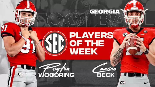 23FB Graphic - SEC Players of the Week - Woodring, Beck