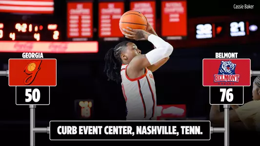 23WBB Score - Georgia 50, Belmont 76