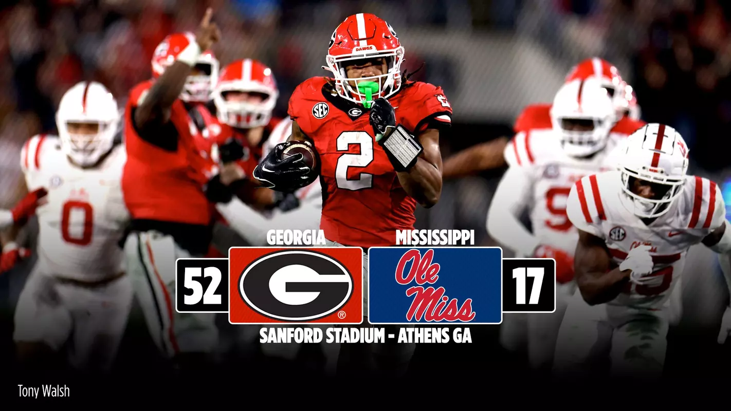 23FB Score - Georgia 52, Ole Miss 17