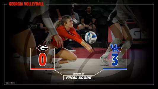 23VB Score - Georgia 0, Kentucky 3