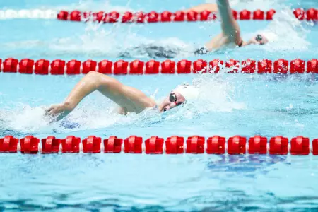 Junior swimmer Abby McCulloh competes for Georgia in the 2023 Georgia Fall Invitational.
