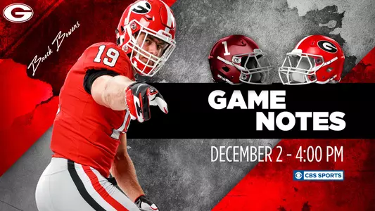 23FB Game Notes - SEC Championship - Alabama