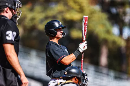 Georgia infielder Kolby Branch (9) during Georgia’s game against Kennesaw State at Foley Field in Athens, Ga., on Sunday, Nov. 5, 2023. (Kari Hodges/UGAAA)