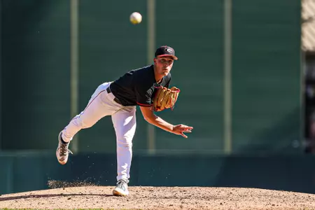 Georgia pitcher Zach Harris (3) during Georgia’s game against Kennesaw State at Foley Field in Athens, Ga., on Sunday, Nov. 5, 2023. (Kari Hodges/UGAAA)