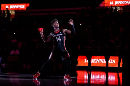Georgia guard Markel Jennings (14) during Stegmania at Stegeman Coliseum in Athens, Ga., on Friday, Oct. 6, 2023. (Tony Walsh/UGAAA)