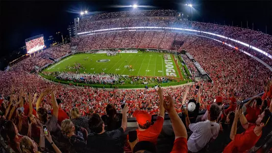 Sanford Stadium - night