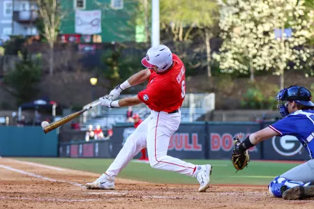 Georgia during Georgia’s game against Presbyterian College at Foley Field in Athens, Ga., on Tuesday, Feb. 28, 2023. (Kari Hodges/UGAAA)