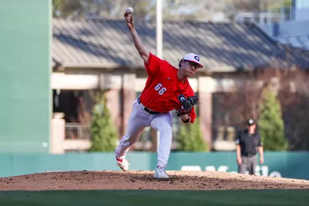 Georgia during Georgia’s game against Presbyterian College at Foley Field in Athens, Ga., on Tuesday, Feb. 28, 2023. (Kari Hodges/UGAAA)