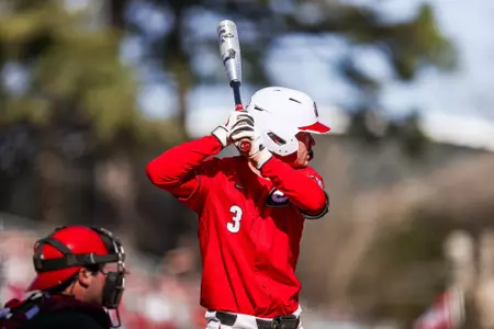 Georgia infielder Mason LaPlante (3) during a game against Jacksonville State at Foley Field in Athens, Ga., on Saturday, Feb. 18, 2023. (Tony Walsh/UGAAA)