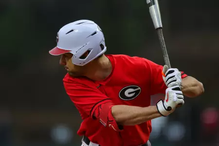 Georgia outfielder Garrett Spikes (7) during Georgia’s game against Princeton at Foley Field in Athens, Ga., on Saturday, Feb. 25, 2023. (Kari Hodges/UGAAA)