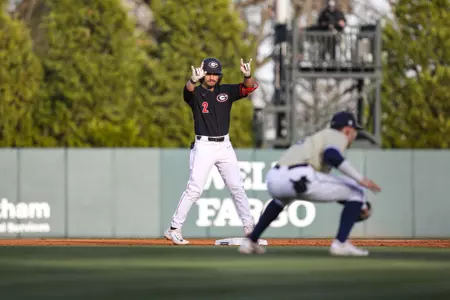 Georgia during Georgia’s game against Charleston Southern at Foley Field in Athens, Ga., on Friday, Mar. 10, 2023. (Kari Hodges/UGAAA)