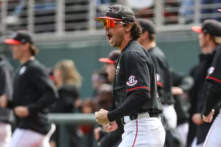 Georgia during Georgia’s game against South Carolina at Foley Field in Athens, Ga., on Saturday, Mar. 18, 2023. (Kari Hodges/UGAAA)