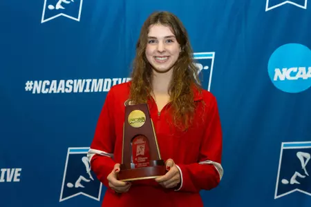 Rachel Stege earned her second First Team All-America honor with an eighth-place finish in the 1,650 freestyle.