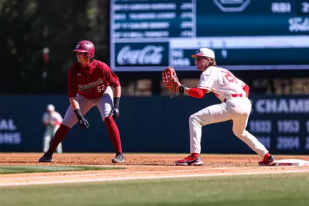 Georgia during Georgia’s game against South Carolina at Foley Field in Athens, Ga., on Sunday, Mar. 19, 2023. (Kari Hodges/UGAAA)