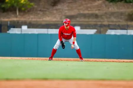 Georgia outfielder Luke Boykin (35) during Georgia’s first game of the Bulldog Fall World Series at Foley Field in Athens, Ga., on Friday, Oct. 21, 2022. (Photo by Tony Walsh)
