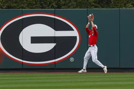Georgia outfielder Ben Anderson (44) during Georgia’s game against Princeton at Foley Field in Athens, Ga., on Saturday, Feb. 25, 2023. (Kari Hodges/UGAAA)