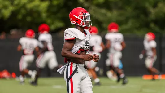 Kamari Lassiter during practice in Sept., 2021.