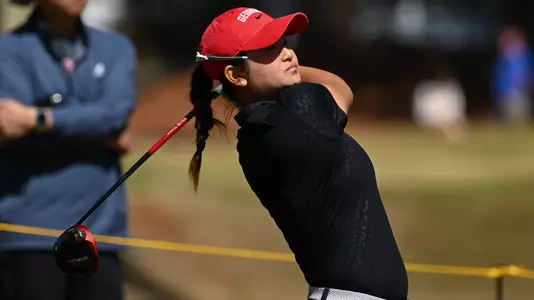 Jenny Bae competes in the second round of the 51st annual Liz Murphey Collegiate Classic (photo by Rob Davis).
