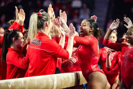 Gymnastics Celebrating