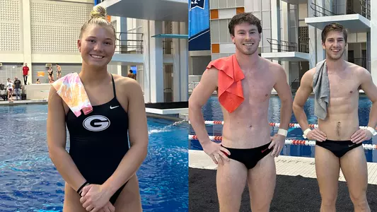 Three members of the Georgia diving team reached finals Tuesday at NCAA Zones.
