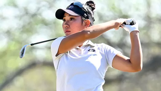 Georgia Golfer Jo Hua Hung during the first round of the Liz Murphey Collegiate Classic at the UGA Golf Course in Athens, Ga., on Friday, Mar. 24, 2023. (Photo by Rob Davis)