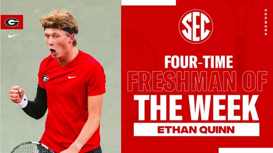 Ethan Quinn earns fourth SEC Freshman of the Week award