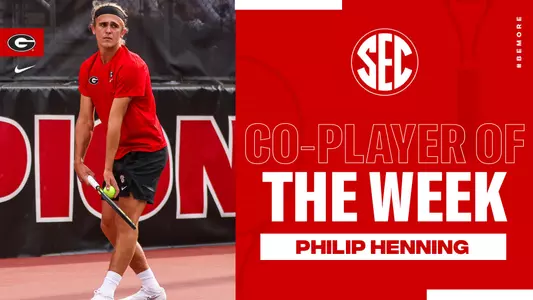 Philip Henning wins SEC Co-Player of the Week, April 18