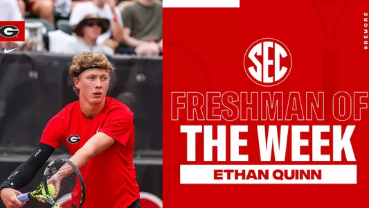 Ethan Quinn third SEC Freshman of the Week Award