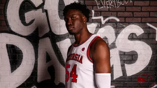 Posed shot of graduate transfer Russel Tchewa.