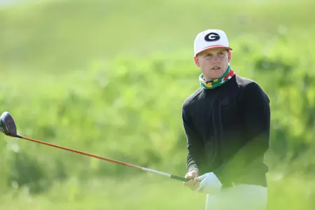 Men's golfer Ben van Wyk at the NCAA Bath Regional