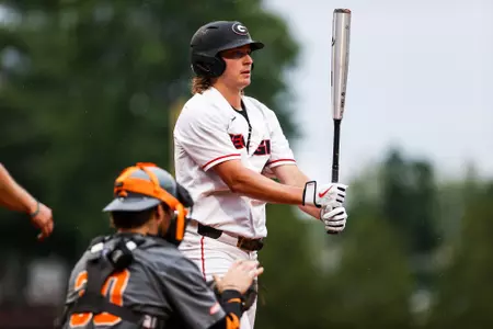 Georgia outfielder Connor Tate (23) during Georgia’s game against Tennessee at Foley Field in Athens, Ga., on Friday, May 5, 2023. (Tony Walsh/UGAAA)