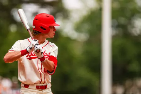 Georgia first baseman Charlie Condon (24) during Georgia’s game against Tennessee at Foley Field in Athens, Ga., on Saturday, May 6, 2023. (Tony Walsh/UGAAA)