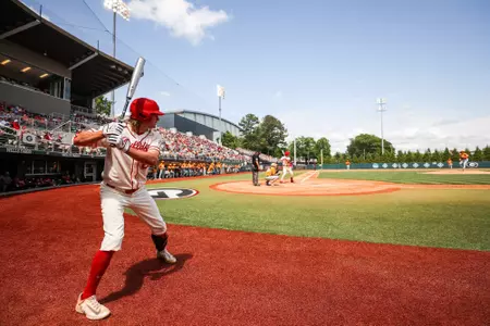 Georgia outfielder Connor Tate (23) during Georgia’s game against Tennessee at Foley Field in Athens, Ga., on Saturday, May 6, 2023. (Tony Walsh/UGAAA)