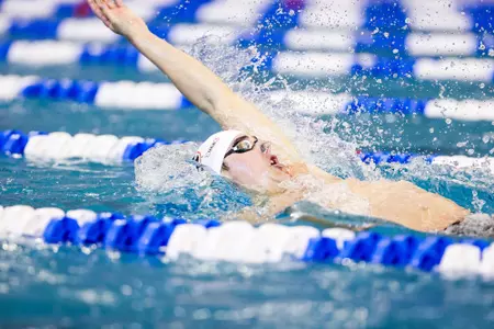 Georgia swimmer Ian Grum during the 2022 NCAA Division I Men’s Swimming & Diving Championships at McAuley Aquatic Center in Atlanta, Ga., on Friday, March 25, 2022. (Photo by Tony Walsh)