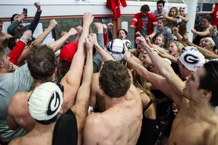 Georgia during the Georgia Invitational fianls at the Gabrielsen Natatorium in Athens, Ga., on Saturday, Nov. 19, 2022. (Photo by Kayla Renie)
