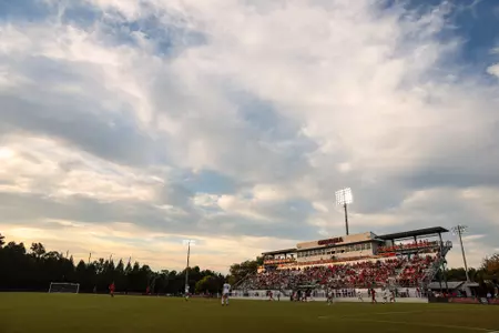 During a match against Georgia Southern at the Turner Soccer Complex in Athens, Ga., on Thursday, Aug. 18, 2022. (Photo by Tony Walsh)