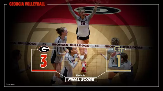 23VB Score - Georgia 3, Georgia Tech 1