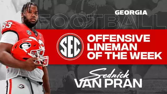 23FB SEC Offensive Lineman of the Week - Van Pran