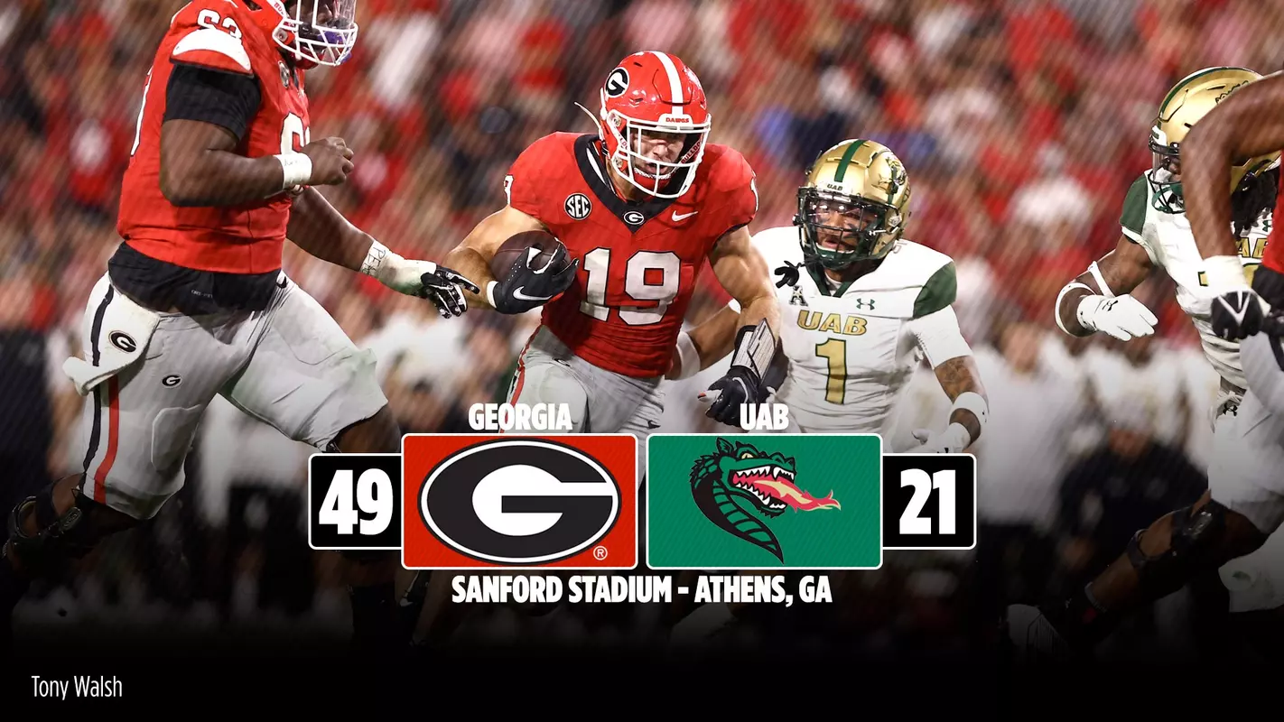 23FB Score - Georgia 49, UAB 21