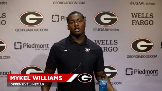 Georgia Football Pre- Ball State Press Conference - Mykel Williams
