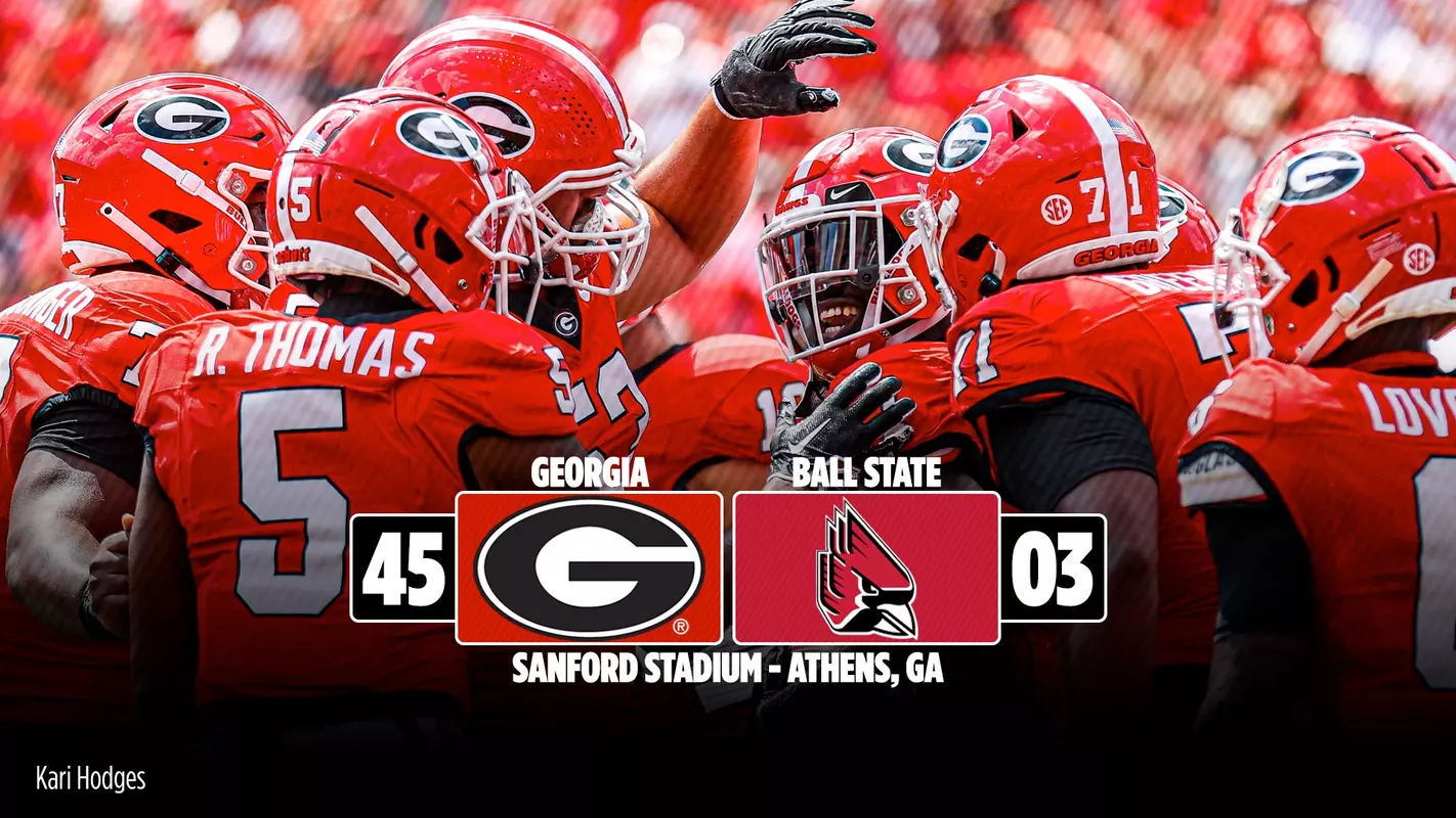 23FB Score - Georgia 45, Ball State 3