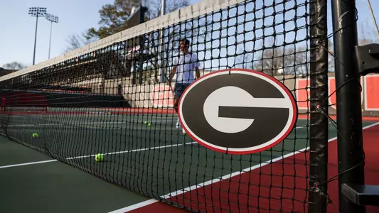 During Georgia’s practice session at the Dan Magill Tennis Complex in Athens, Ga., on Tuesday, Jan. 24, 2023. (Photo by Tony Walsh)
