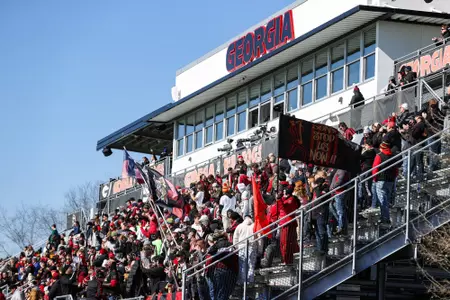 During an Atlanta United preseason match against Georgia Revolution FC at the Turner Soccer Complex in Athens, Ga., on Sunday, Jan. 30, 2022. (Photo by Tony Walsh)