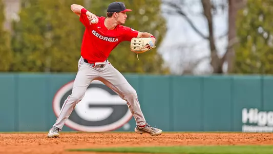 Georgia first baseman and outfielder Charlie Condon (24) during the Georgia Baseball Team’s first official practice at Foley Field in Athens, Ga., on Friday, Jan. 26, 2024. (Kari Hodges/UGAAA)